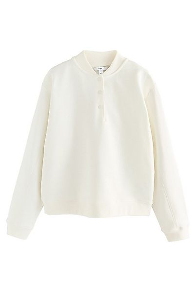 Next Sweater Sweatshirt mit Rückengrafik und Druckknöpfen (1-tlg) günstig online kaufen