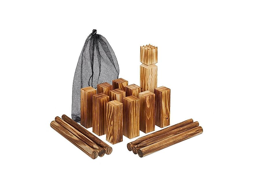 relaxdays Spielzeug-Gartenset 22-tlg. Wikinger Spiel mit Beutel günstig online kaufen