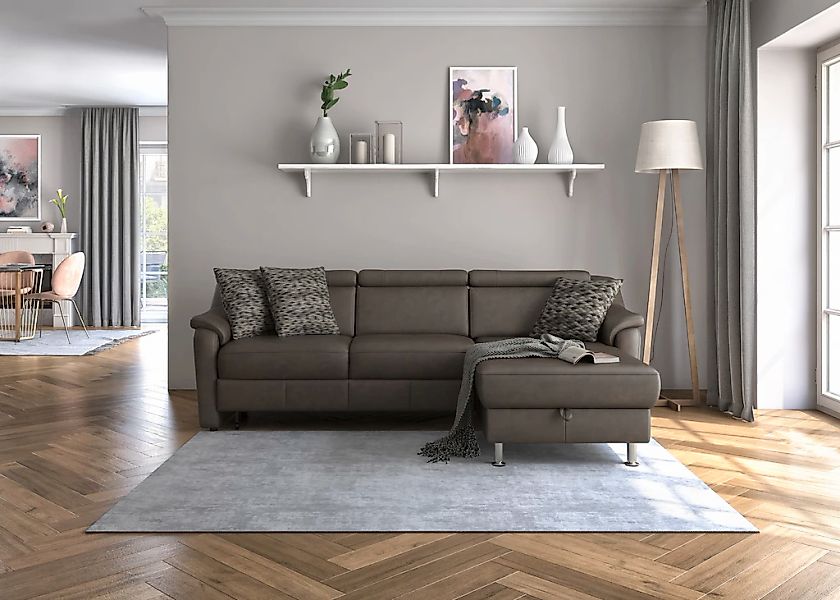 sit&more Ecksofa »Freetown L-Form« inklusive Kopfteilverstellung und komfor günstig online kaufen