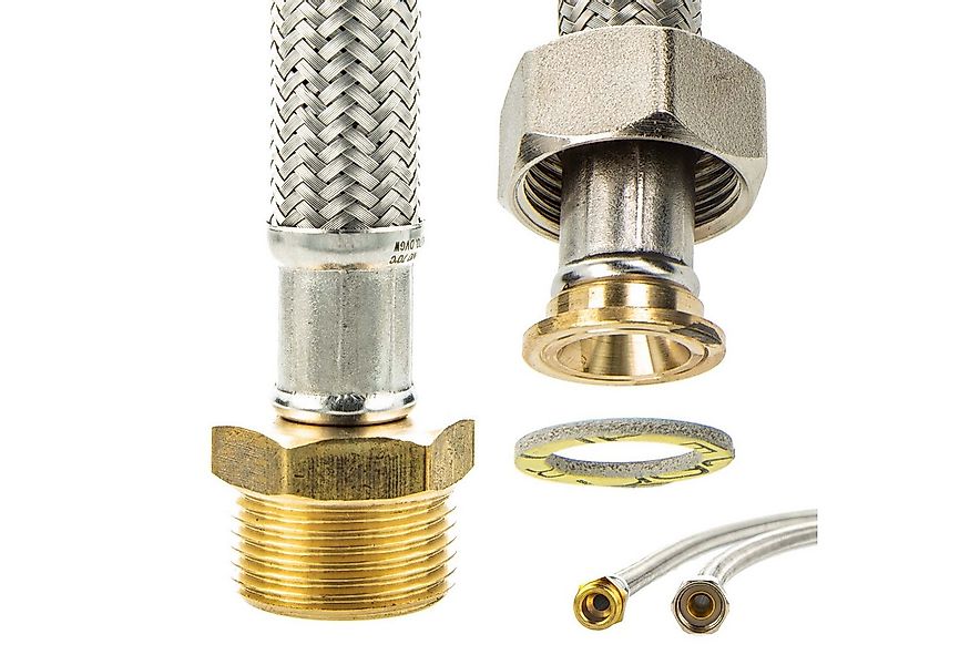 tecuro Flexschlauch Verlängerungsschlauch 3/4 Zoll DN 13, für Wasch- und Sp günstig online kaufen