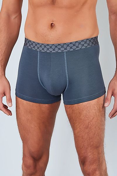 JOOP Boxershorts "Everyday" 3er Pack, Baumwoll-Mix, Cornflower-Design-Bund, günstig online kaufen