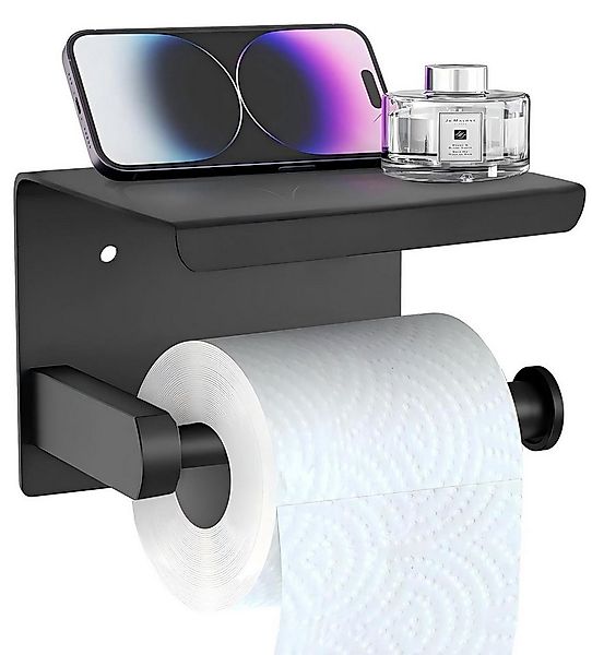 SURFOU Toilettenpapierhalter Ohne Bohren mit Ablage, Selbstklebend & Schrau günstig online kaufen