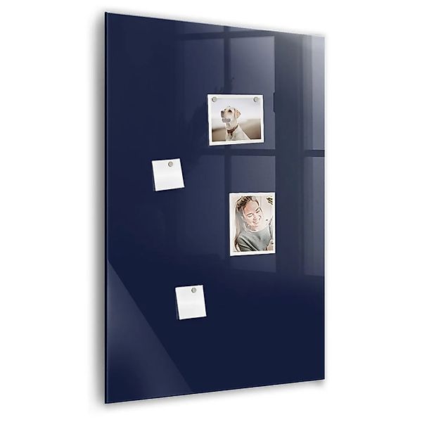 Tulup Glasmagnettafel Farbe Dunkelmarineblau 60x90 cm Glastafel Magnetisch günstig online kaufen