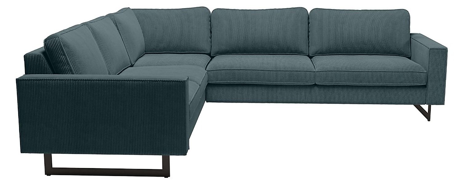 Places of Style Ecksofa "Pinto, 250/290 cm, langer Schenkel, XXL, Ottomane" günstig online kaufen