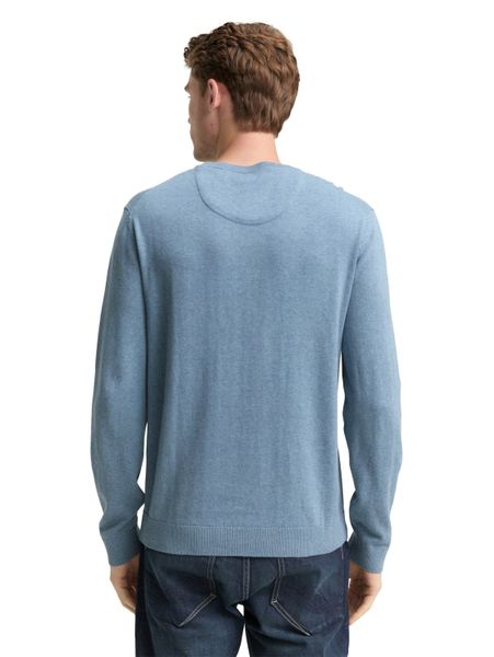 TOM TAILOR Rundhalspullover mit Logostickerei günstig online kaufen