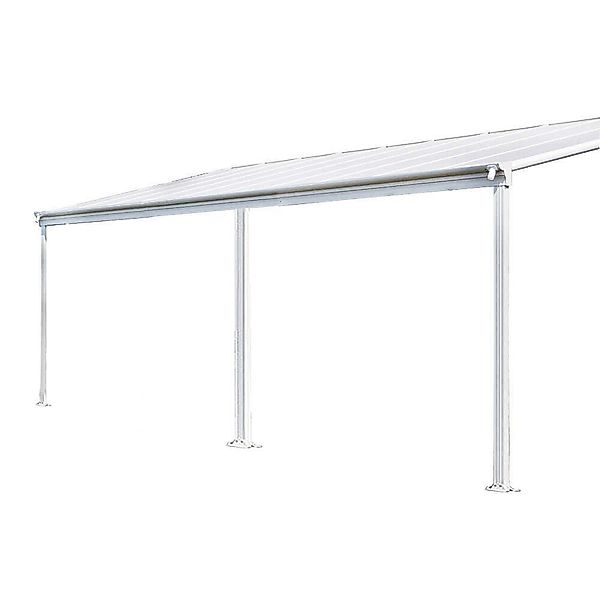 HOME DELUXE Terrassendach Terrassenüberdachung SOLIS Weiß, günstig online kaufen