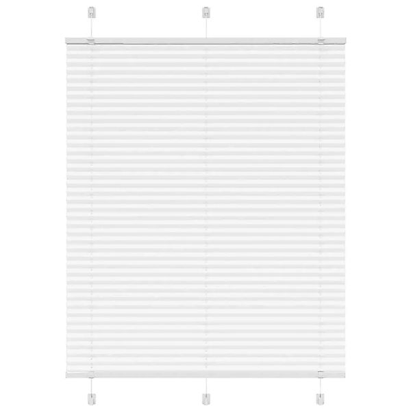 vidaXL Plissee Weiß 105x150 cm Stoffbreite 104,4 cm Polyester 4015501 günstig online kaufen