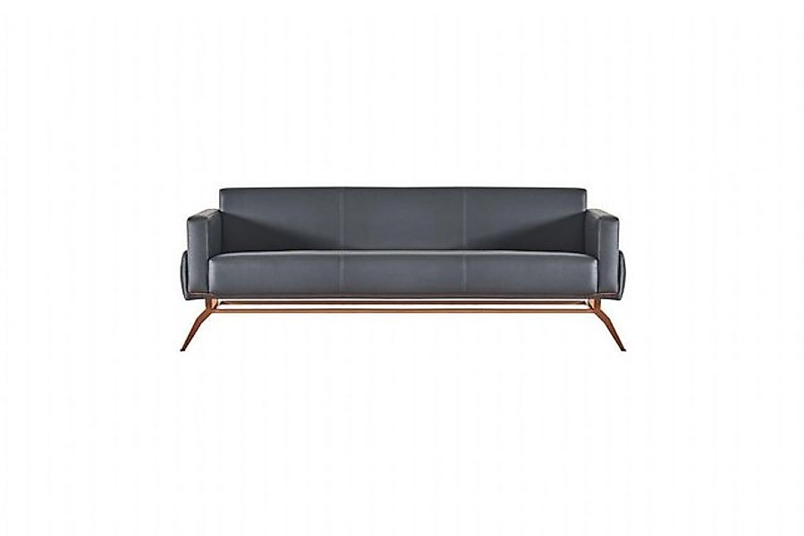 JVmoebel 3-Sitzer Sofa 3-Sitzer Schwarz Einfarbig Modern Design Stil Arbeit günstig online kaufen