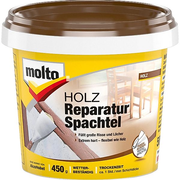 MOLTO Spachtelmasse MOLTO Holz Reparaturspachtel 450g günstig online kaufen