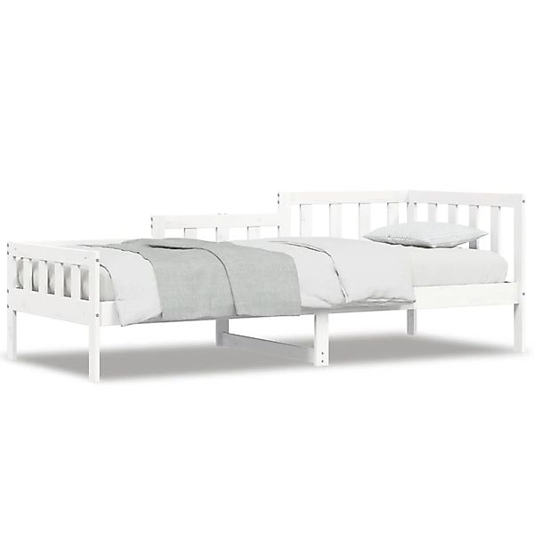 vidaXL Bett, Tagesbett Weiß 80x200 cm Massivholz Kiefer günstig online kaufen