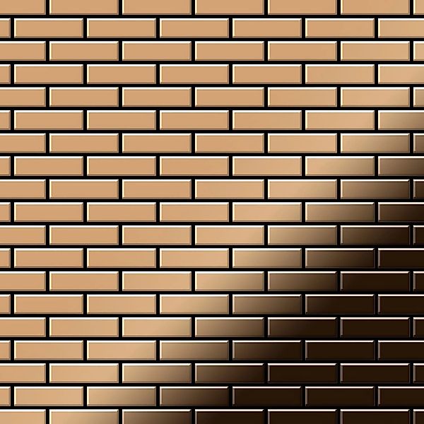 ALLOY Mosaik Fliese Massiv Metall Titan Hochglänzend Kupfer 1,6mm Stark Pk- günstig online kaufen