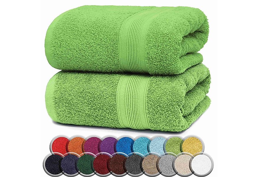 NatureMark Badetuch 2er-Set Frottier Badetücher 100x150cm, 100% Baumwolle ( günstig online kaufen