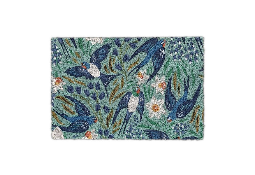 relaxdays Fußmatte Kokos Fußmatte Schwalben, Höhe: 15 mm günstig online kaufen