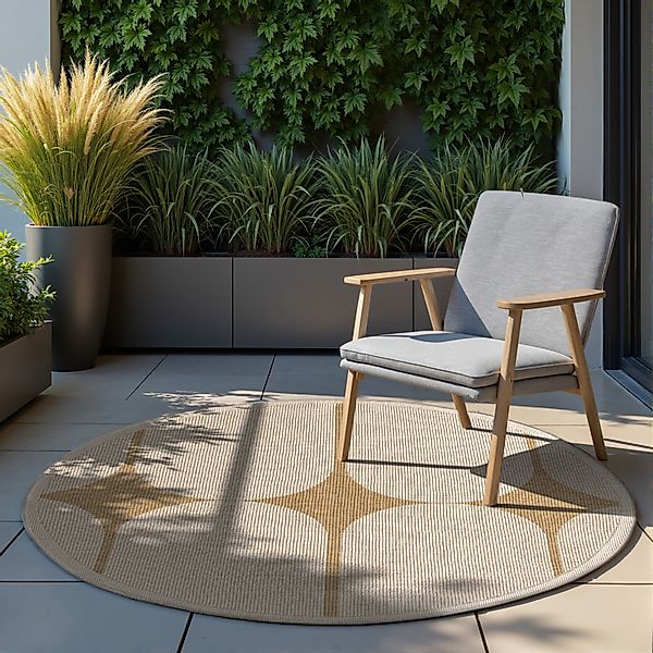 NORTHRUGS Outdoorteppich »Bowen Wendeteppich«, rund, 5 mm Höhe, In und Outd günstig online kaufen