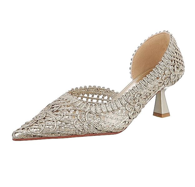 Ital-Design Elegante Pumps mit geflochtenem Design für Damen Pumps (8954237 günstig online kaufen