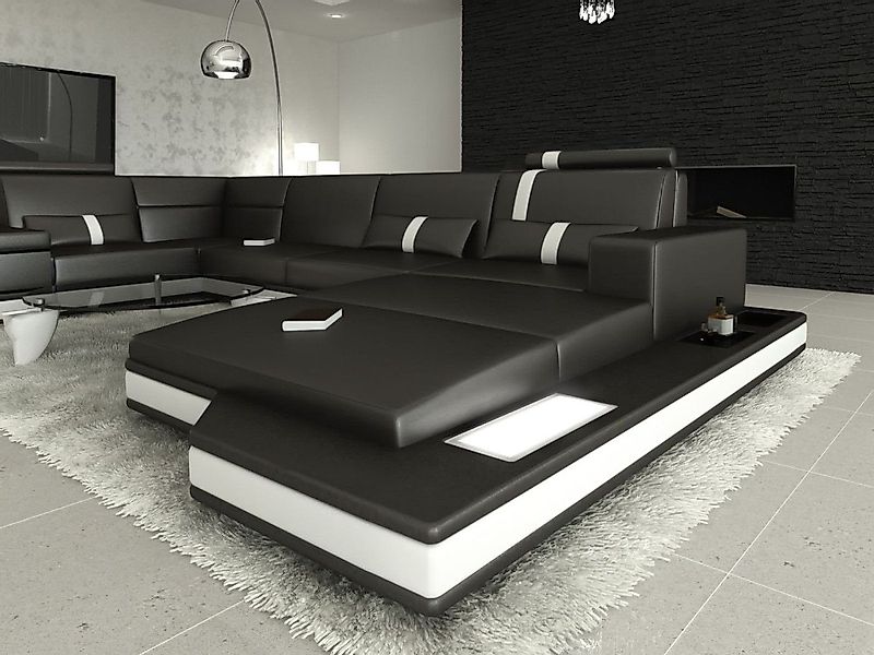 Sofa Dreams Wohnlandschaft Ledersofa Ledercouch Messana günstig online kaufen