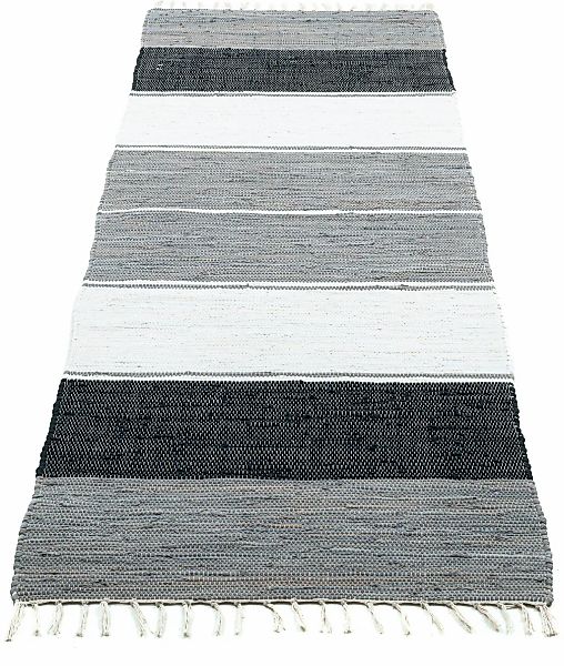 THEKO Teppich "Stripe Cotton, handgewebt" rechteckig 5 Höhe Flachgewebe, ge günstig online kaufen