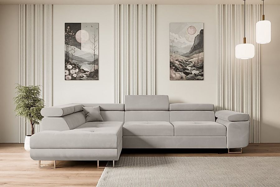 ALTDECOR Ecksofa GUSA-L, Couch mit Schlaffunktion, Wohnzimmer - Wohnlandsch günstig online kaufen