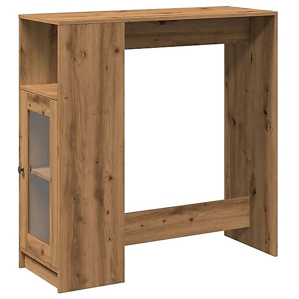 vidaXL Bartisch mit Regal Artisan-Eiche 101x40x103,5 cm Holzwerkstoff 85437 günstig online kaufen