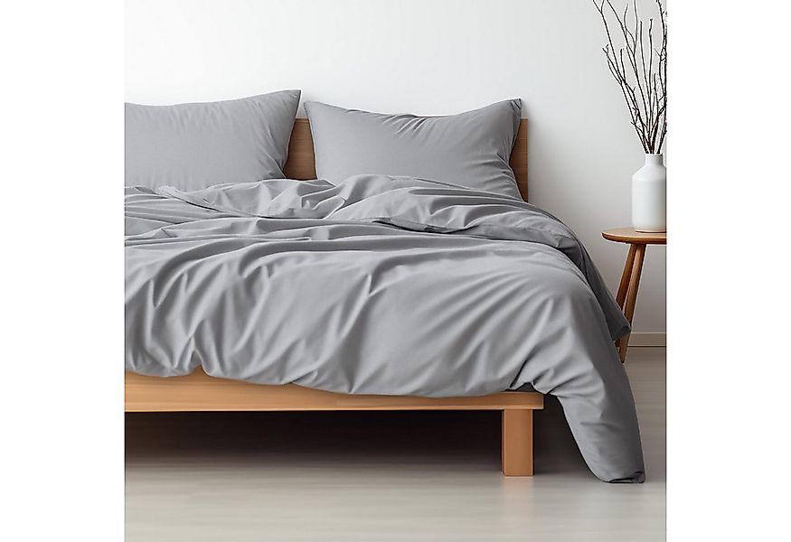 Hausfelder Bettwäsche Set 200x200 cm (2 x Kissenbezug 80x80 cm + Decke 200x günstig online kaufen