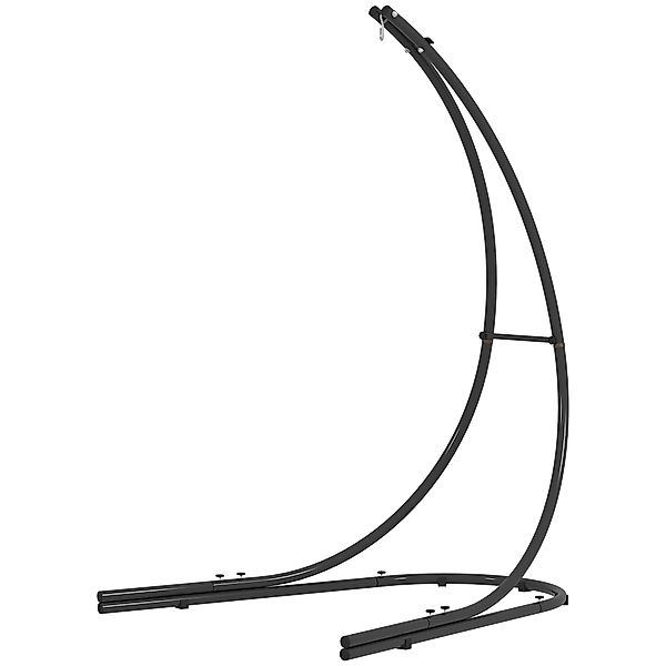 Outsunny Gestell für Hängesessel in C-Form Metall Ständer mit Sockel für Hä günstig online kaufen