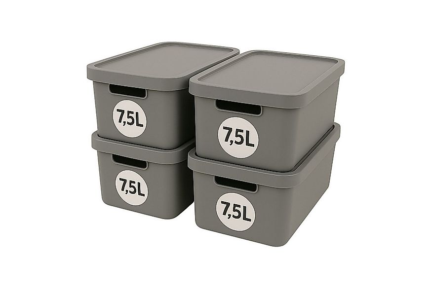 Plastard Aufbewahrungsbox mit Deckel von 7,5 - 31 Liter in verschied, Farbe günstig online kaufen