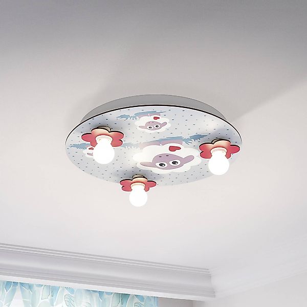 Deckenleuchte Lalelu rund 3-flammig günstig online kaufen