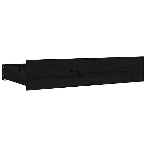 vidaXL Bettschubkasten Bettschubladen 4 Stk. Schwarz günstig online kaufen