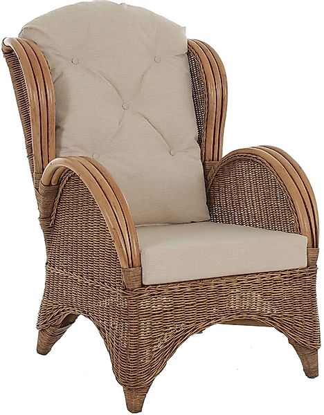 Krines Home Relaxsessel Ohrensessel Hochlehnsessel Rattan/Fernsehsessel günstig online kaufen