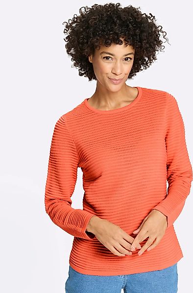 Rundhalspullover "Langarm-Pullover" günstig online kaufen