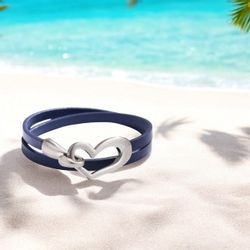 KARMA Wickelarmband Damen Herz PU Leder günstig online kaufen