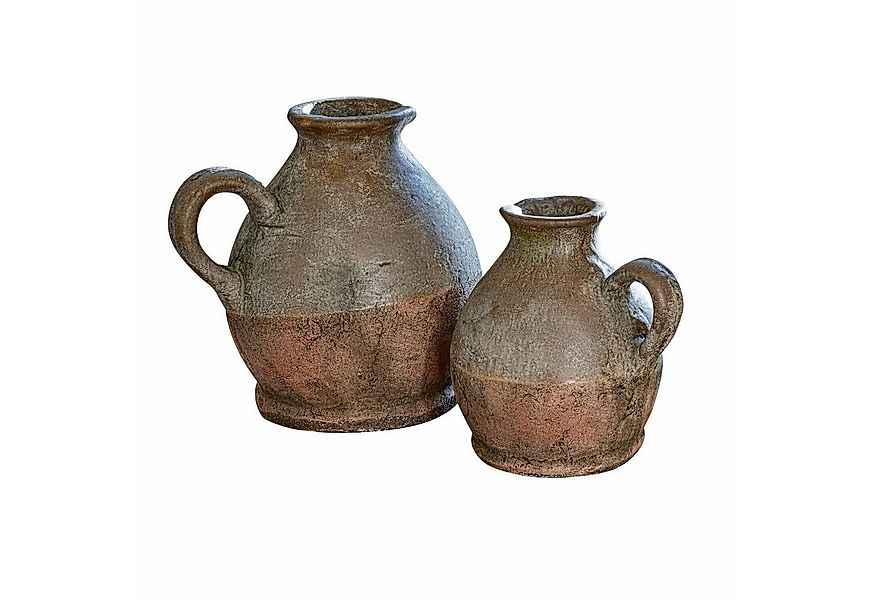 Mirabeau Tischvase Vase 2er Set Henriette antikbraun günstig online kaufen