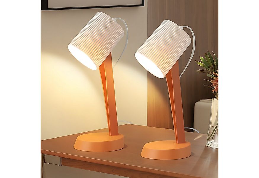 Nettlife Nachttischlampe 2er Set Tischlampe schlafzimmer mit Kabel Kleine E günstig online kaufen