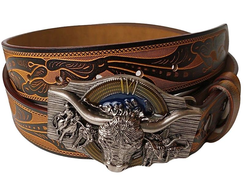 Ware aus aller Welt Ledergürtel Wild günstig online kaufen
