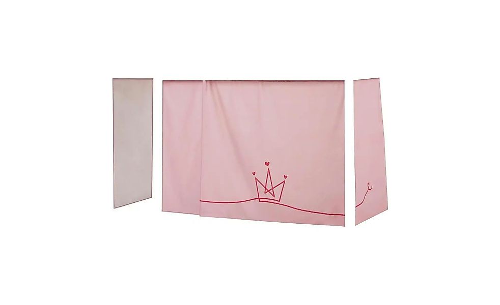 Hoppekids Vorhang Mittelhochbett 90x200  Princess ¦ rosa/pink ¦ Maße (cm): günstig online kaufen