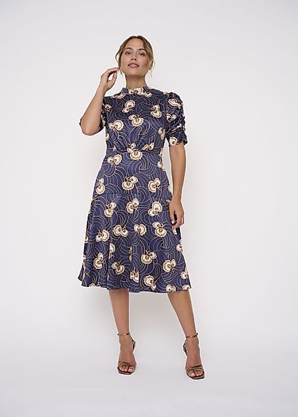 Kleo Abendkleid Ruffle Sleeve Midi Kleid günstig online kaufen