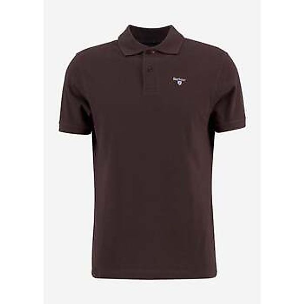 Barbour  Poloshirt Tartan pique polo shirt - dark oak günstig online kaufen