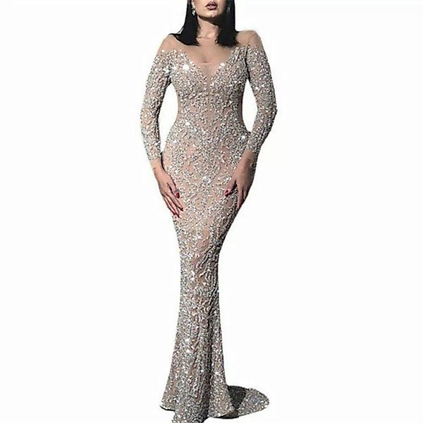 AFAZ New Trading UG Abendkleid Damen kleid V-Ausschnitt schmale Passform Ba günstig online kaufen