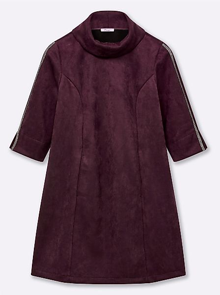 Sheego A-Linien-Kleid "Velours-Kleid" günstig online kaufen