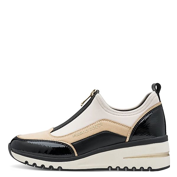 MARCO TOZZI Slip-On Sneaker, Keilabsatz, Halbschuh, Freizeitschuh mit Front günstig online kaufen