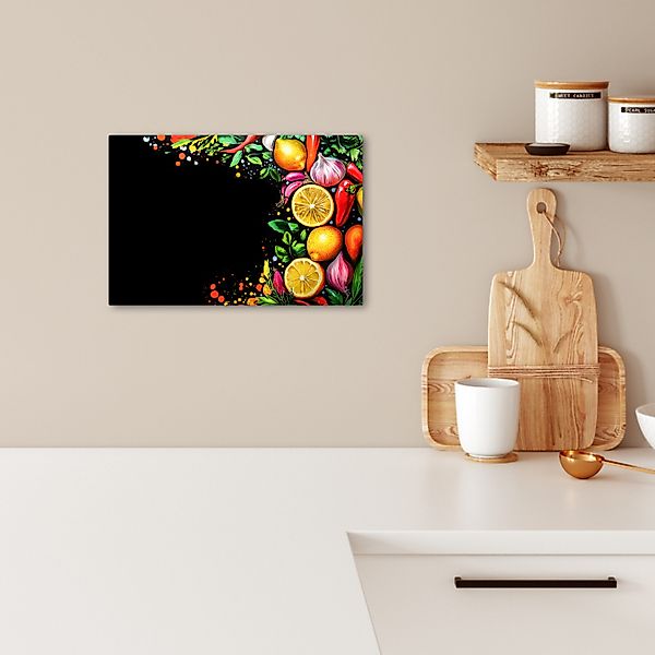OneMillionCanvasses® Leinwandbild Zitronen - Paprika - günstig online kaufen