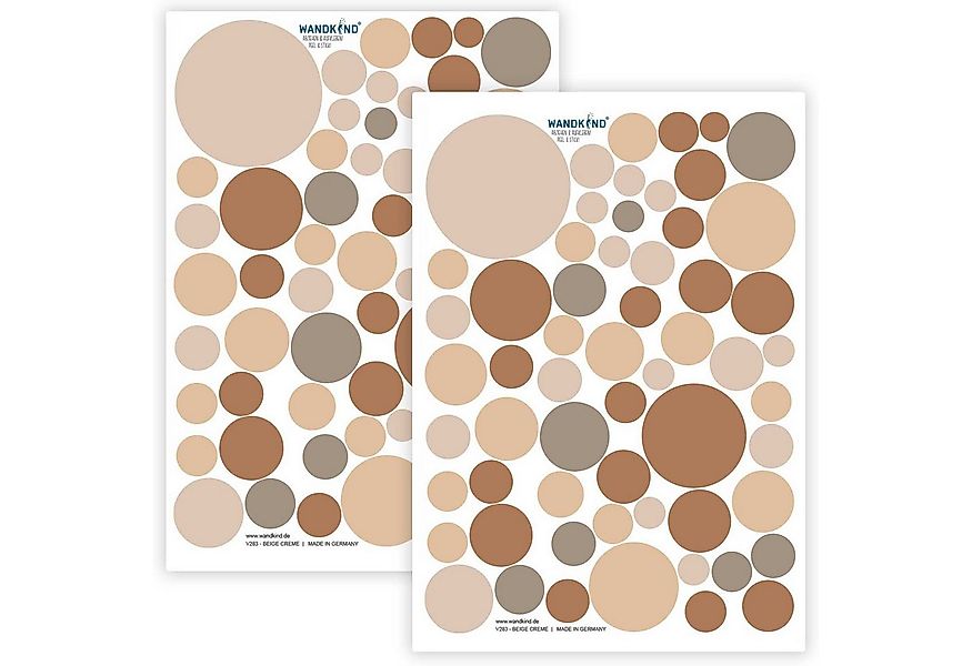 WANDKIND Wandtattoo Kreise Set 120 Stück V283 günstig online kaufen