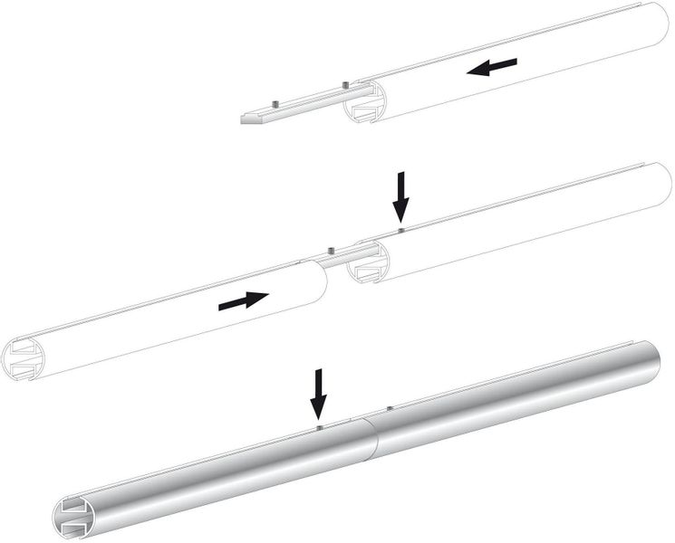 Liedeco Verbinder für Innenlaufprofile Ø 20 mm günstig online kaufen