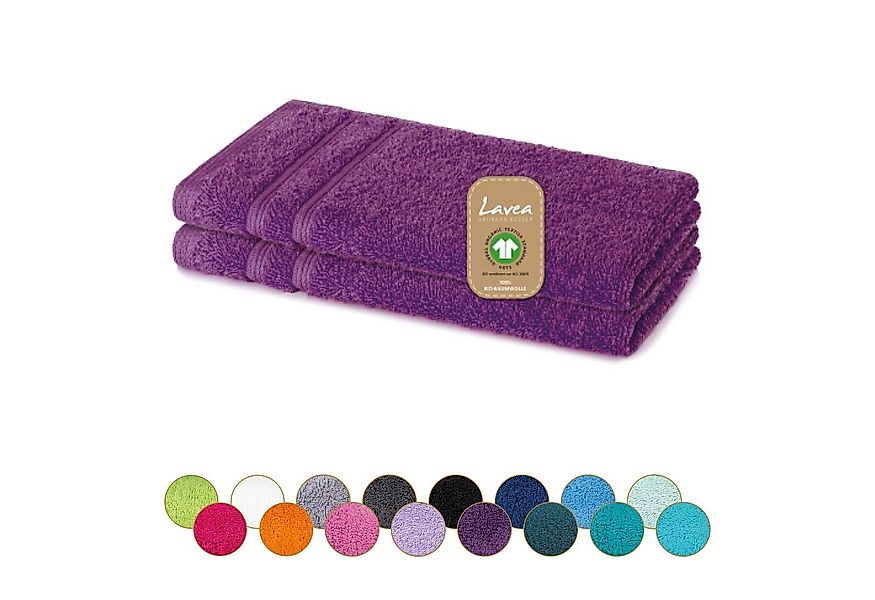 Lavea Gästehandtuch Bali Gästetücher 30x50 cm, Weiches Bio-Baumwollfrottee günstig online kaufen