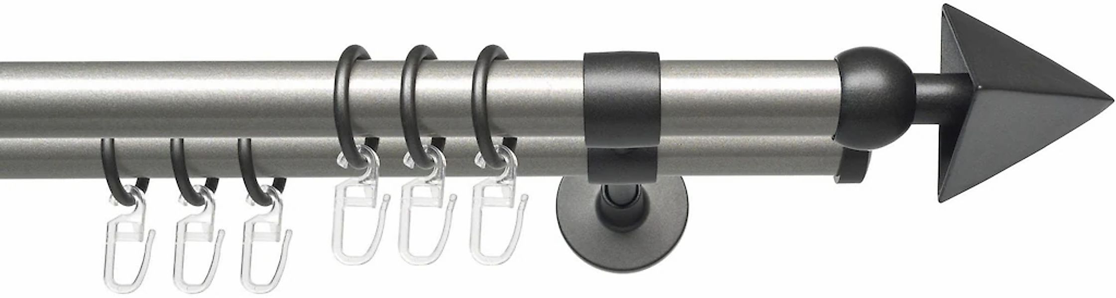 Liedeco Gardinenstange "Lan Spear" Ø 20 mm 2 läufig-läufig Fixmaß 2-läufig günstig online kaufen