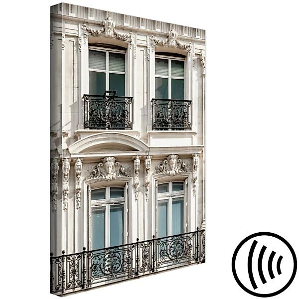Leinwandbild Fenster im Altbauhaus - Architektur-Foto der französischen Hau günstig online kaufen