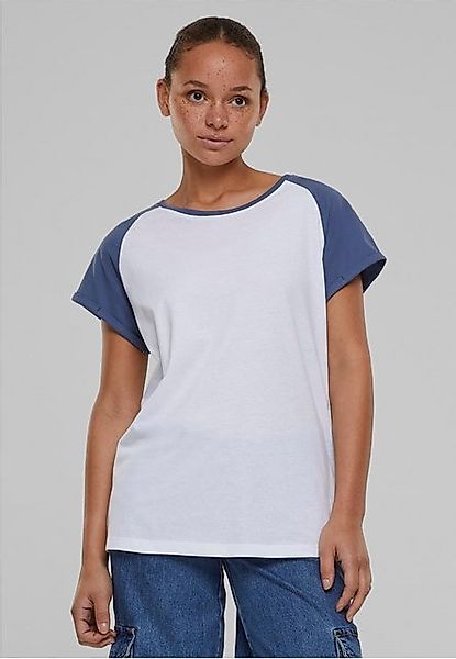 URBAN CLASSICS Kurzarmshirt Urban Classics Damen Ladies Contrast Raglan Tee günstig online kaufen