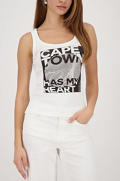 Monari Tanktop mit Strasssteinen, Regular Fit günstig online kaufen