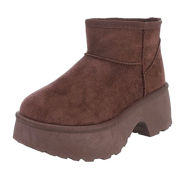 Ital-Design Plattform Ankle Boots für Damen – Stilvoll & Bequem Snowboots ( günstig online kaufen
