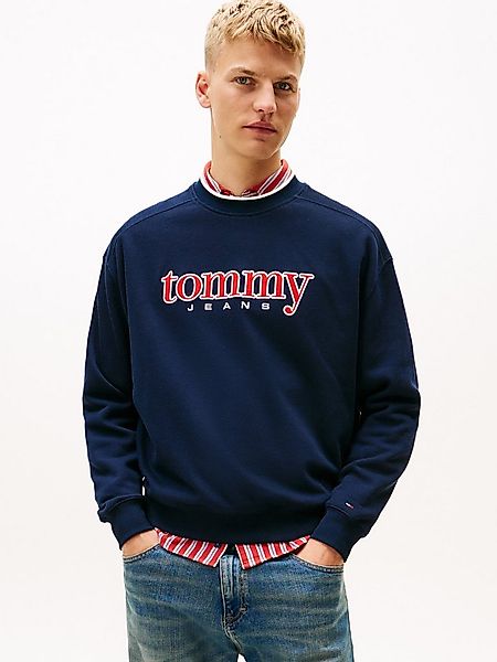 Tommy Jeans Sweatshirt TJM 90S TEXTURE GRAPHIC CREW gerippter Rundhals, reg günstig online kaufen